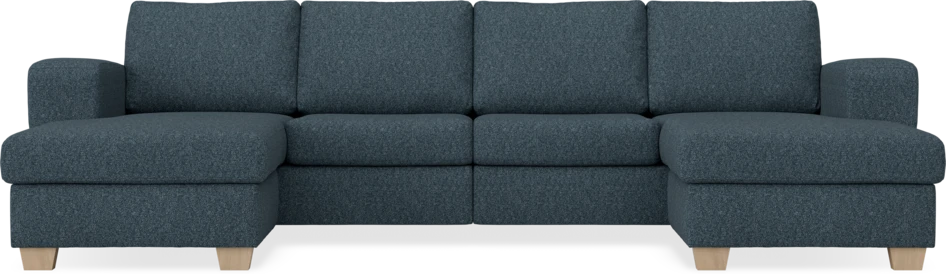 Friday - 2-sits soffa med två schäslonger - Blå