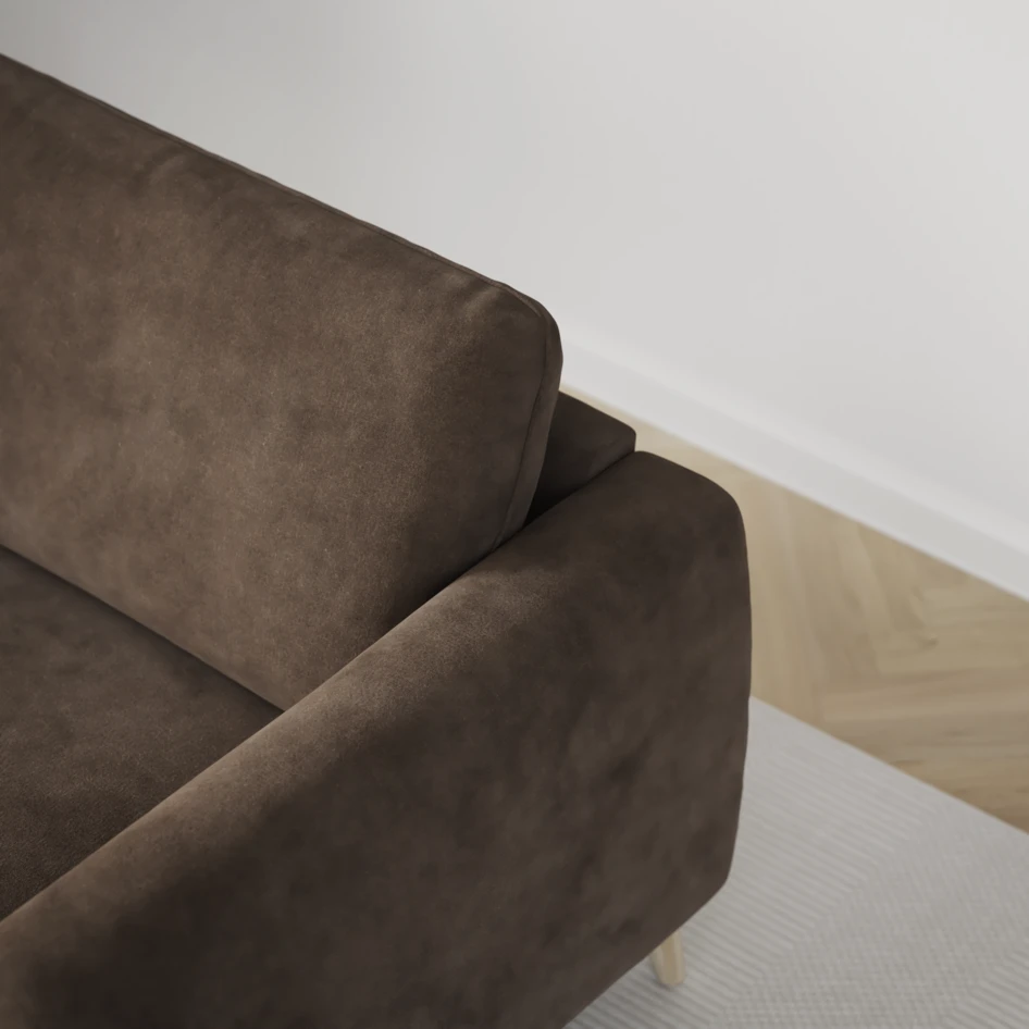 Bridge - 3-sits soffa - Brun