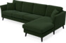 Eden - 3-sits soffa med schäslong - Grön