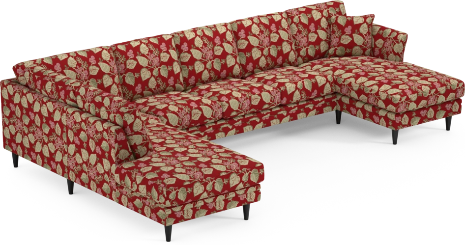 Eden - 3-sits soffa med divan vänster och schäslong höger - Flerfärgad