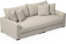 Rossi - 3-sits soffa, hel dyna - Beige