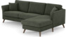 Eden - 2,5-sits soffa med schäslong - Grön