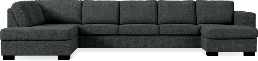 Nevada - 4-sits soffa med divan vänster och schäslong höger - Grå