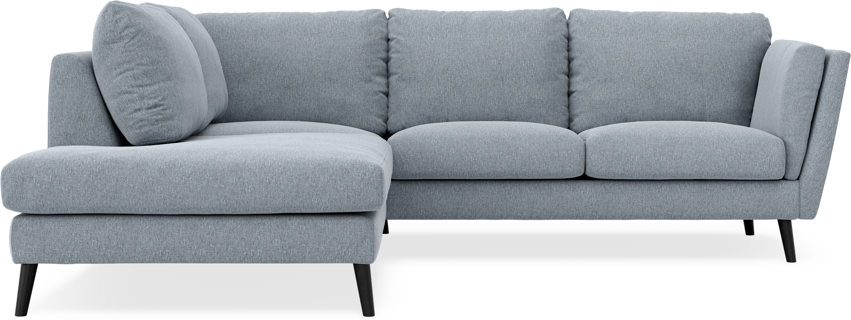 Madison - 2-sits soffa med divan vänster - Blå