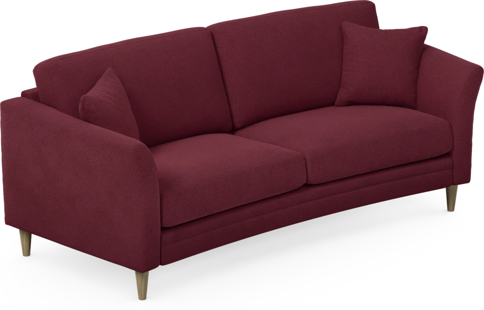 Eden - 2,5-sits soffa svängd - Röd