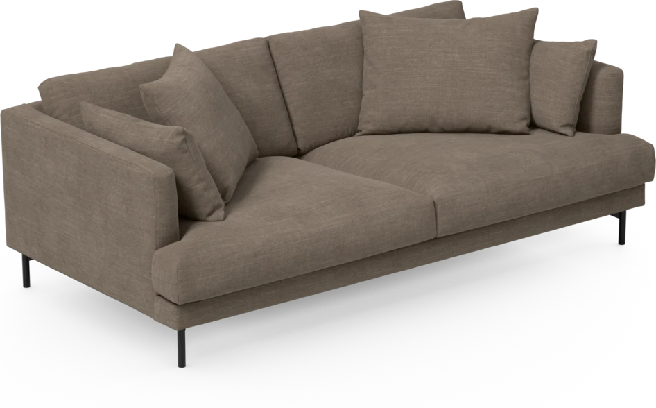 Harper - 3-sits soffa - Brun