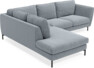Madison - 2-sits soffa med divan vänster - Blå