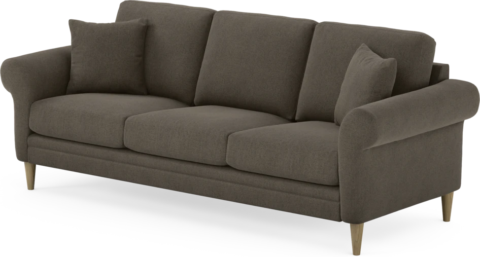 Eden - 3-sits soffa - Brun