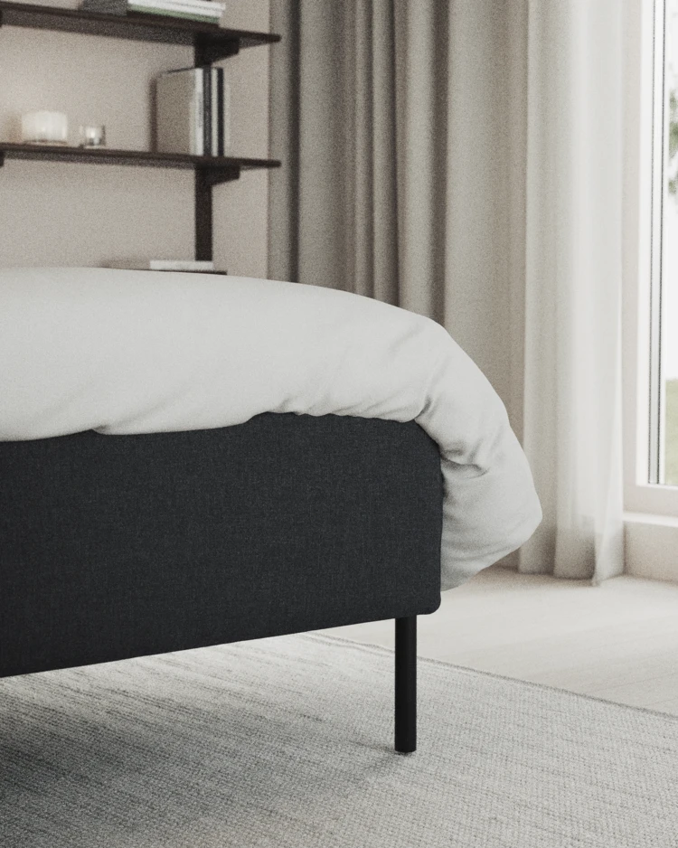 Delux Exclusive - Kontinentalsäng, enkelsäng 120 cm med bäddmadrass och sängben - inspiration