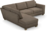 Friday - 2,5-sits soffa med divan vänster - Brun