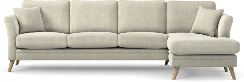 Eden - 3-sits soffa med schäslong - Beige