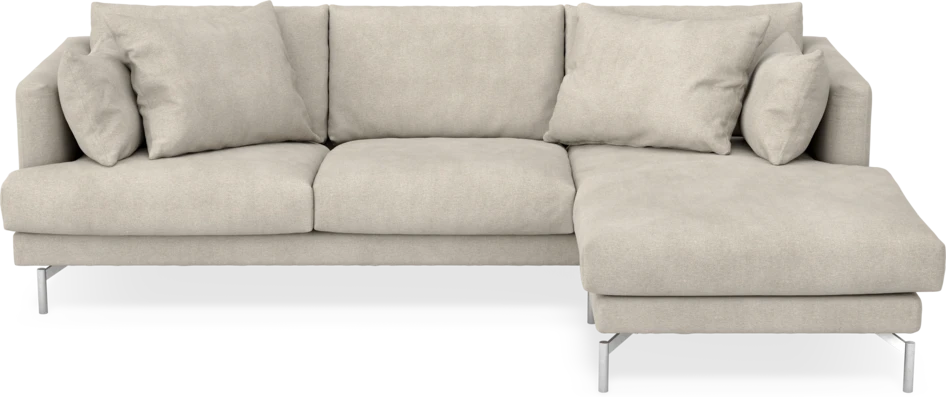 Harper - 4-sits med schäslong höger  - Beige