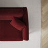 Eden - 3-sits soffa med schäslong - Röd