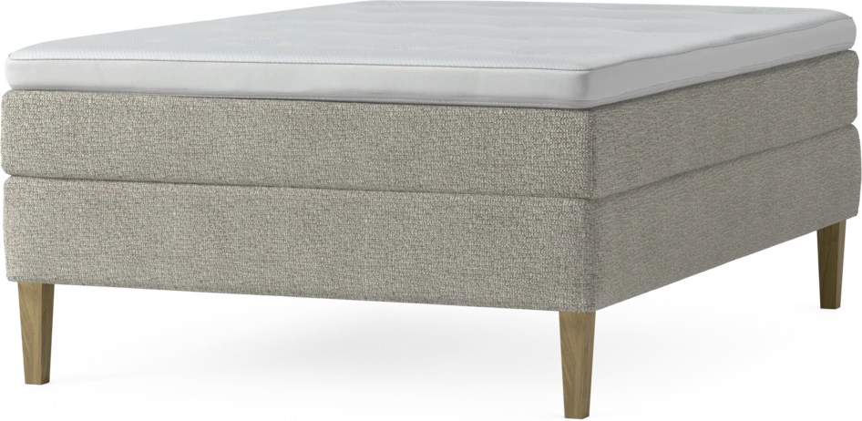 Delux Sense - Kontinentalsäng, enkelsäng 140 cm med bäddmadrass och sängben