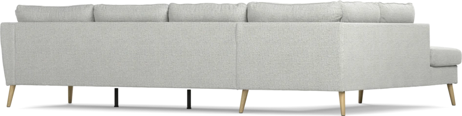 County - 3-sits soffa med divan vänster - Grå