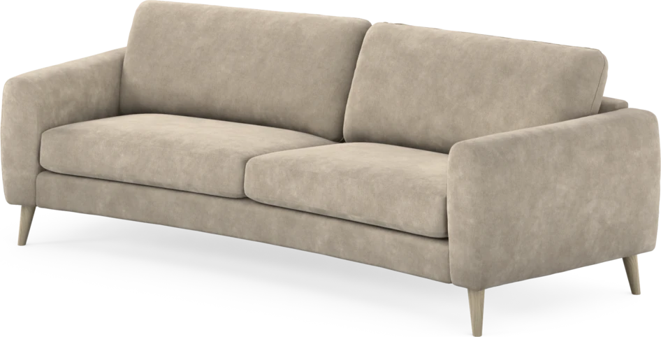 Bridge - 3-sits soffa svängd - Beige