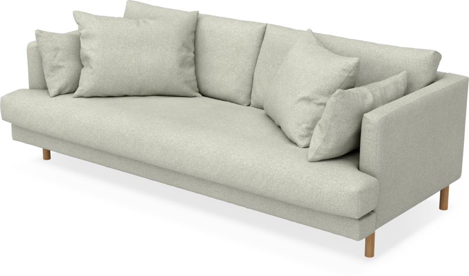 Harper - 3-sits soffa, hel dyna - Beige