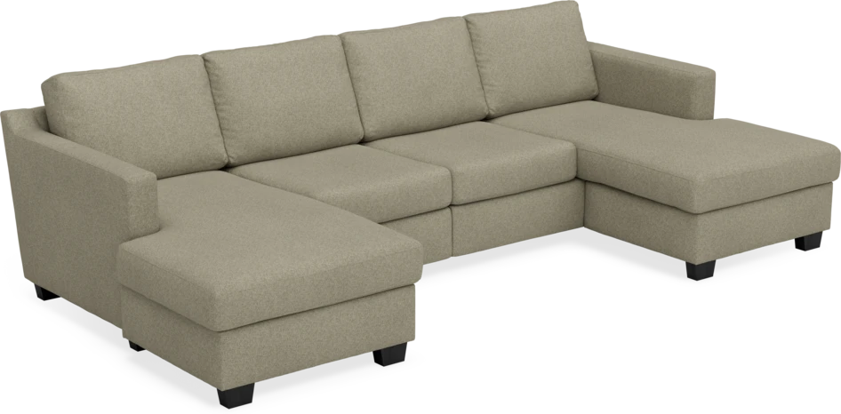 Friday - 2-sits soffa med två schäslonger - Beige