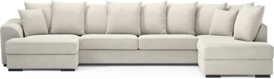Town - 3-sits soffa med divan höger och schäslong vänster - Vit