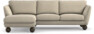 Madison Lux - 2-sits soffa med schäslong vänster - Beige