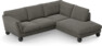 Madison - 2-sits soffa med divan höger - Grå