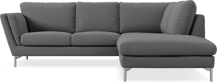 Madison - 2-sits soffa med divan höger - Grå