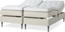 Delux Sense - Ställbar säng, dubbelsäng med bäddmadrass - Beige