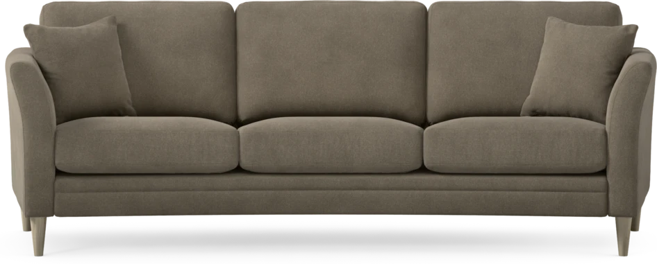Eden - 3-sits soffa svängd - Beige