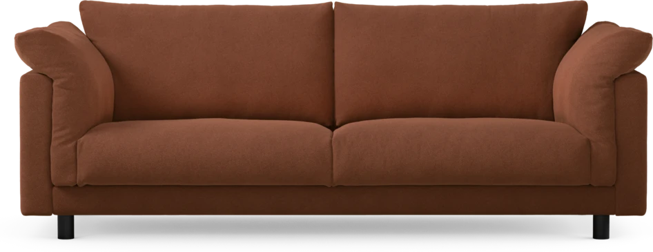 Cherrie - 3-sits soffa, fast klädsel - Orange