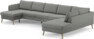County - 4-sits soffa med schäslong vänster och divan höger - Grå