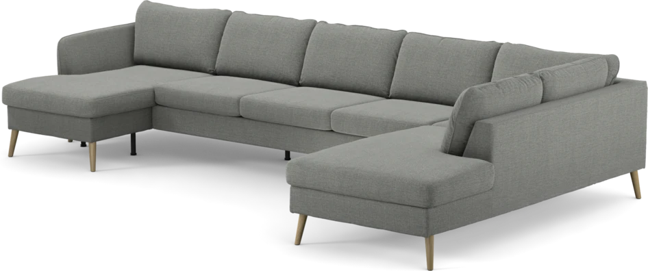 County - 4-sits soffa med schäslong vänster och divan höger - Grå