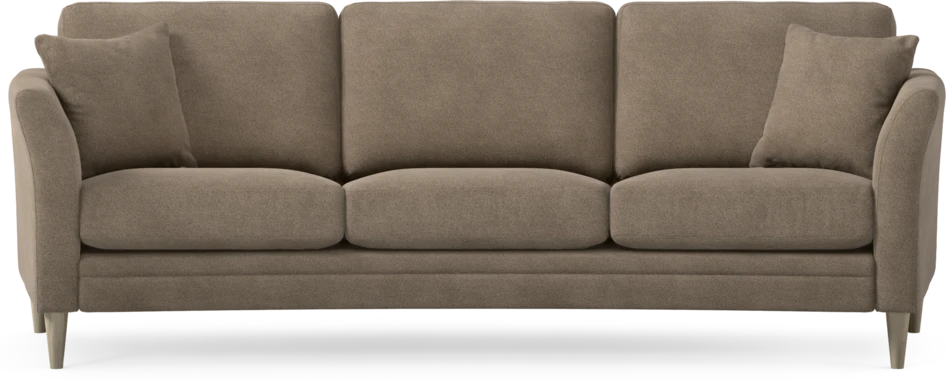 Eden - 3-sits soffa svängd - Brun