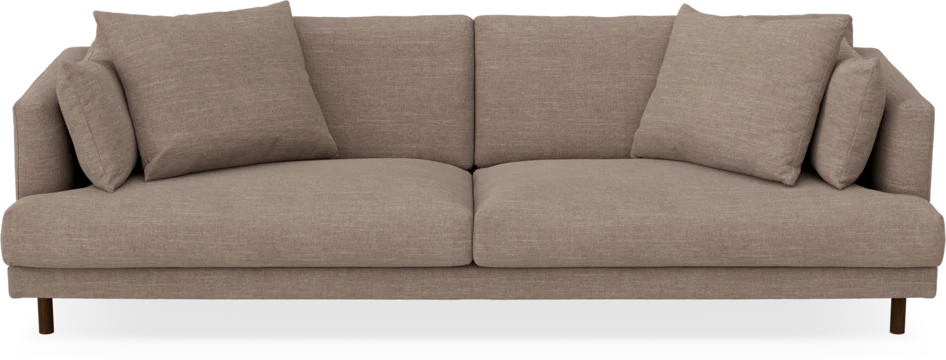 Harper - 4-sits soffa - Brun