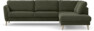 Bridge - 3-sits soffa med divan höger - Grön