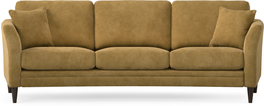 Eden - 3-sits soffa svängd - Gul