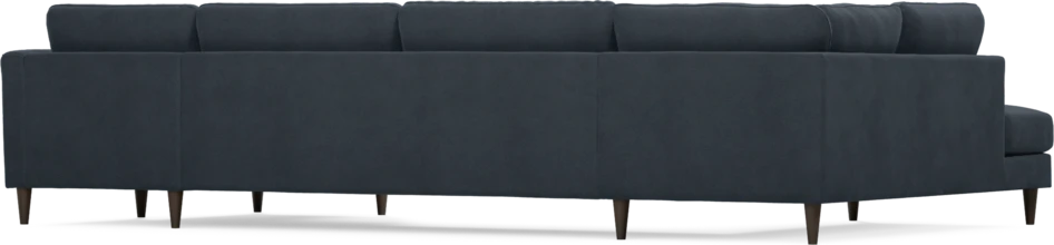 Bridge - 3-sits soffa med divan vänster och schäslong höger - Blå