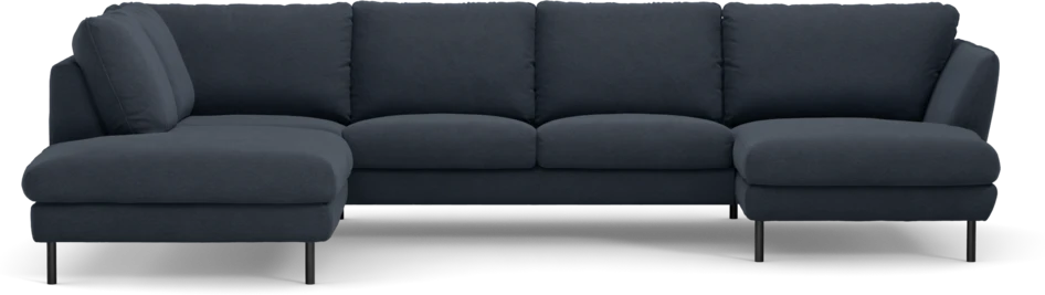 Madison - 2-sits soffa med divan vänster och schäslong höger - Blå