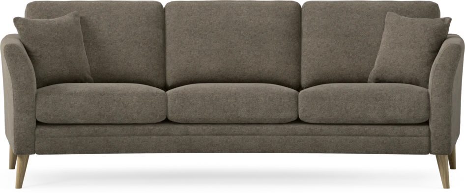 Eden - 3-sits soffa svängd - Brun
