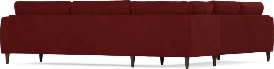 Bridge - Hörnsoffa, 2+3-sits - Röd