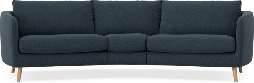 Madison - 3-sits soffa svängd, 90 cm - Turkos