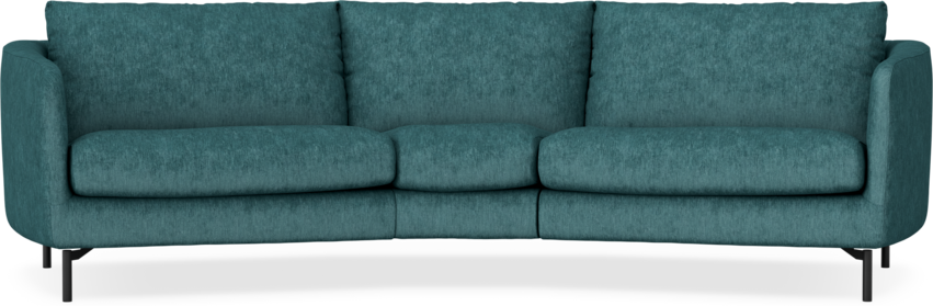 Madison - 3-sits soffa svängd, 90 cm - Turkos