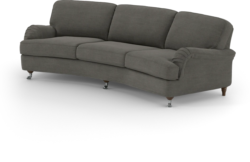 Oxford - 3-sits soffa svängd - Grå