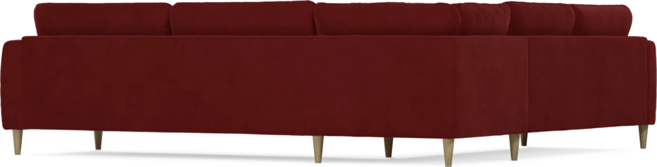 Bridge - Hörnsoffa, 2+3-sits - Röd