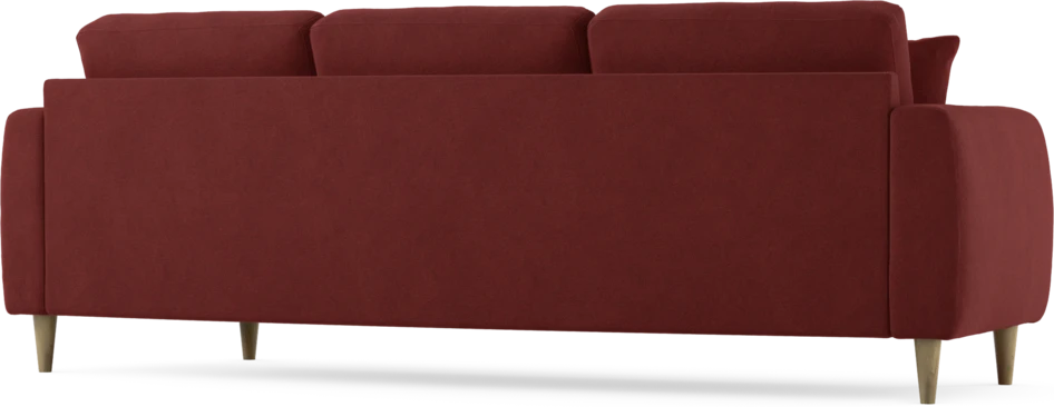 Eden - 3-sits soffa svängd - Röd