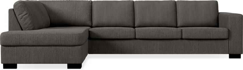 Nevada - 3-sits soffa med divan vänster - Brun