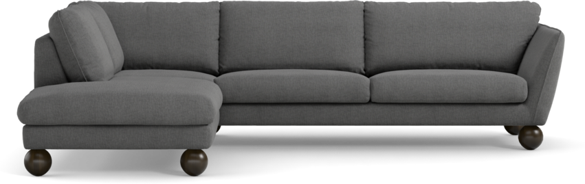 Madison - 3-sits soffa med divan vänster - Grå
