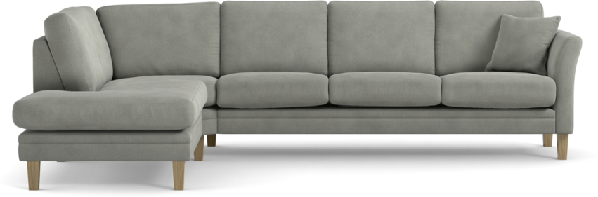 Eden - 3-sits soffa med divan - Grå