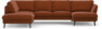 Madison Lux - 2-sits soffa med divan vänster och schäslong höger - Röd
