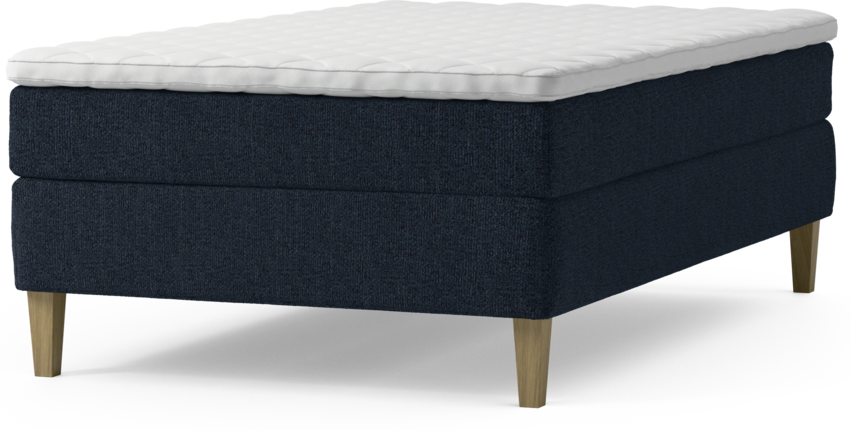 Delux Sense - Kontinentalsäng, enkelsäng 120 cm med bäddmadrass och sängben