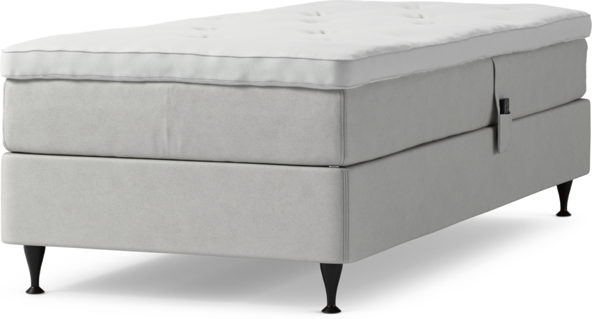 Delux Sense - Ställbar säng, enkelsäng med bäddmadrass och sängben